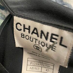 Authentic CHANEL green silk slipdress two piece overlay vest/topper 42 (8/10)